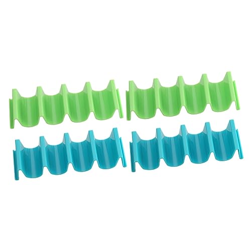 HOLIDYOYO 2 Sätze 2 Stücke Crêpe-Ständer taco holder Taco Halterungen Burrito-Präsentationsständer Burrito Halterung Taco-Bar Taco-Rack-Halter hält Taco-Tablett-Halter Taco-Server Plastik pp