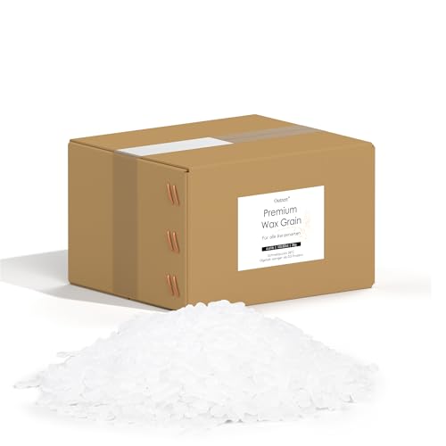 Outzert Paraffingranulat für alle Arten von Kerzen - Kerzenwachs, Paraffinwachs, Kerzenwachs zum Gießen (3 kg) zum Schmelzen und Herstellen von Kerzen, durchscheinend, ungiftig und geruchlos