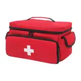 Générique Home Health Bag, wasserdicht, Medizin Storage, 29 x 19,5 x 17,5 cm, Pill Bottle Organizer, einfache Organisation, Reiseapothekenbeutel, kompakter Medikamentenhalter für Zuhause, Reisen,