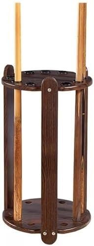 ININOSNP Stabiler bodenstehender Queue-Halter Stand-Rutenhalter Wandmontierter Billard-Produkte Angelruten-Display-Rack Billard-Pole-Halter(9 Holes)