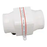 TOPINCN Marineboot-Inline-Luftgebläse, Inline-Marine-Gebläse, Wasserdicht, 12 V, Vertikale Horizontale Installation für Toilettenbelüftung (4 Zoll)