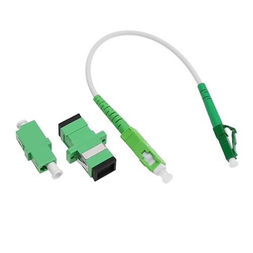 VGOL LC/APC-SC/APC Glasfaser Patchkabel Singlemode Simplex Glasfaser Jumper Optisches Patchkabel mit Glasfaser Adaptern und Kupplungen 20cm