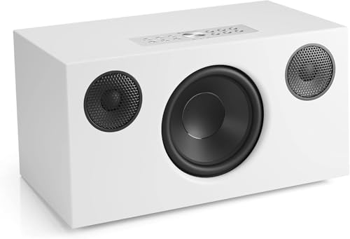 Audio Pro C10 MkII - Tragbarer Multiroom Lautsprecher mit Bluetooth - Kabelloser Smart Speaker mit App-Steuerung & Spotify, AirPlay & Chromecast - Weiss
