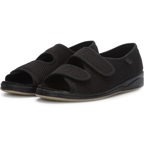 Offene Orthopädische Schuhe Damen Herren Verstellbare Breite Sandalen Verbandschuhe Ödeme Reha-Schuhe Weit Diabetiker Sandalen Chirurgie Schuhe Memory Foam Sandalen