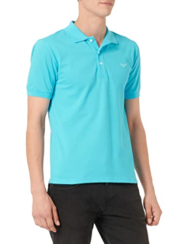 Trigema Herren Piqué-Qualität 621601 Poloshirt, Azur, M