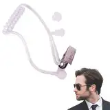 Ohrhörer Schallschlauch, Ersatz Schallschlauch, Schallschlauch Funkgerät, Security Schallschlauch Ohrhörer, Luftkanal für Kopfhörer, Security Headset, , Transparent Schallschlauch mit Halteclip