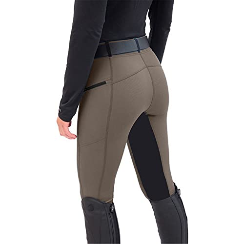 Reithose Damen High Waist Reitleggings Damen Skinny Vollbesatz Reiter Hose Damen Stretch Slim Fit Vollbesatzreithose Radhose Motorrad Lange Hosen Reitbekleidung für Frauen Teenager Mädchen