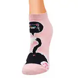 XTBFOOJ StrüMpfe Damen 39-42 Frauen Cartoon Trend Socken Kreative Baumwollsocken Tierkatze Damensocken Persönlichkeitssocken Katzen Socken Damen (One Size) Sportsocken