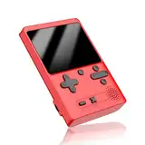 Cuifati Retro-Handheld-Spielekonsole, Tragbare 3-Zoll-Farbbildschirm-Videospielkonsole mit 500 Klassischen FC-Spielen, 800-mAh-Akku, Gameboy-Unterstützung für TV-Anschluss und 2 Spieler (Rot)