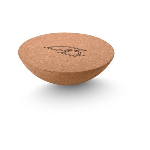 F2 Balance Board Kork Halbkugel 30x10 cm Modell 2024/25 – Gleichgewichts Trainer für Kinder und Erwachsene, Surf Balance Board Zubehör für Yoga, Faszien, Koordination & Fitnesstraining