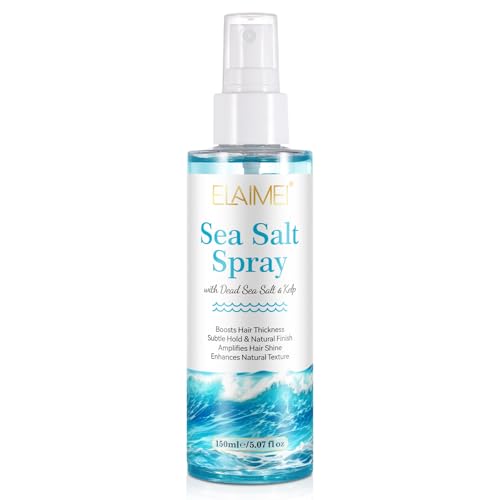 Sea Salt Spray, Sea Salt Spray Hair Men - Meersalzspray für Männer Textur Volumen Haare, Meersalz Haarspray Mit Kelp, Aloe Vera & Rotalgenextrakt, 150ml