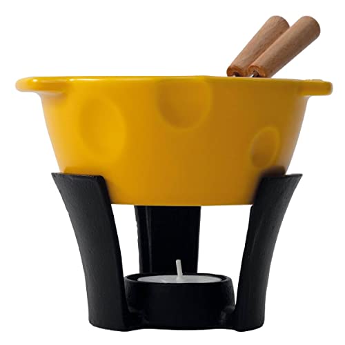 Boska Fondue-Set Mini Cheesy/Für Käsefondue und Soße / 300 ml/Spülmaschinenfester Fonduetopf