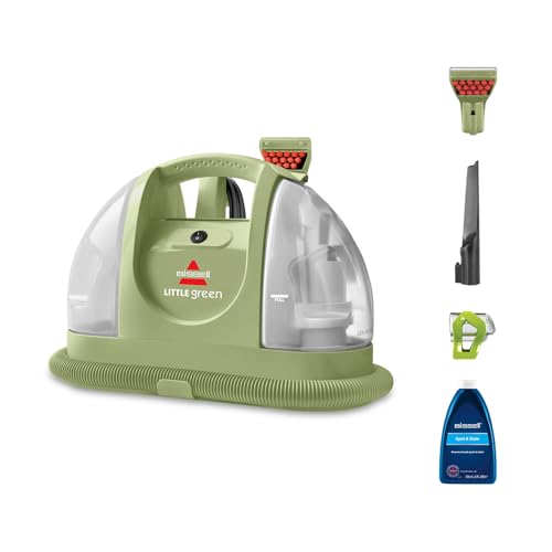 BISSELL Little Green, Polsterreiniger Gerät, Teppichreiniger für Alltägliche Flecken & Verschmutzungen, Waschsauger, Nasssauger für Teppiche, Polster, Auto & Mehr, Leistungsstarker 340W Motor, 4098N