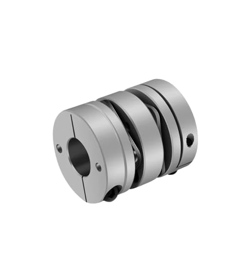 Starre Kupplung, starre Klemmkupplungen aus Aluminium 1 stücke D20L30 Doppel Membran Kupplung Elastische Stecker Ball Schraube Schritt Servo Motor Encoder Computer(6x6.35)