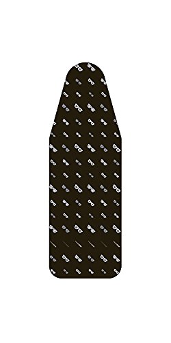 Laurastar Bügelbezug Universalcover Glasses, Einzigartiges Laurastar-Design, 131cm x 55cm, 100 % Baumwolle, Praktisches Klipp-System, Geeignet für alle Bügeltische anderer Marken, Waschmaschinenfest