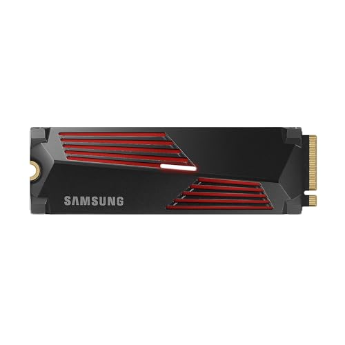 Samsung 990 PRO NVMe M.2 SSD mit Heatsink, 1 TB, PCIe 4.0, 7.450 MB/s Lesen, 6.900 MB/s Schreiben, Interne SSD für PC-/Konsolen-Gaming und Videobearbeitung, MZ-V9P1T0CW