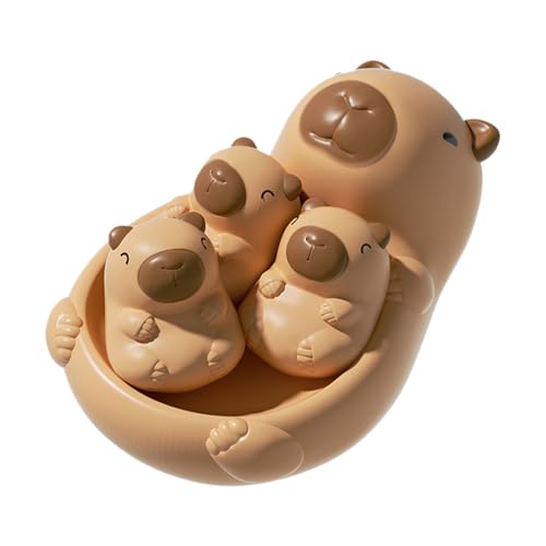 Capybara Badewanne Spielzeug - Badewannenspielzeug für Kinder | Delphin-Badezuset | Kindermutter Wassertiere | Schwimmende interaktive Wasserspielspiel-Capybaras-Animals für Duschpool Beach