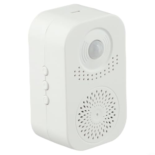 FUBESK Türklingel mit Bewegungssensor für Ladeneingang mit Audio-Player und aufzeichnbarer Sprachfunktion (20 Stimmen/aufzeichnbar)