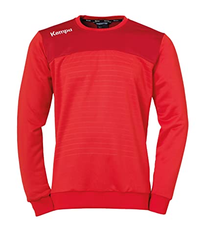 Kempa Herren Emotion 2.0 Training Top Longsleeve, rot/Chilirot, XL