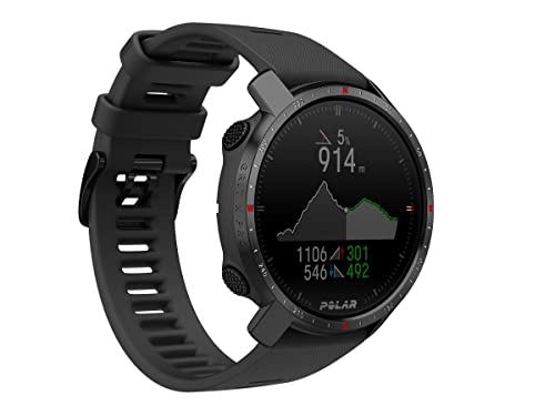 Polar Grit X Pro – GPS-Multisportuhr – Strapazierfähigkeit auf Militärstandard, Saphirglas, Pulsmessung am Handgelenk, Lange Akkulaufzeit, Navigation – Ideal für Outdoorsport, Geländelauf, Wandern