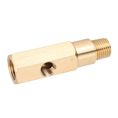 Öldruckmesser-Adapter, Öldrucksensor-T-Anschluss, 1/4 NPT Messing-T-Stück-Sender-Adapter