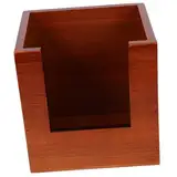 Holibanna Holz Rezeptbox für Quadratischer Aufbewahrungsständer für Rezeptkarten Platzsparendes Regaldesign Geschenkidee für Kochliebhaber und Einweihungen Praktische
