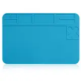 Aweohtle Lötmatte Silikon,Lötmatte Antistatische Reparatur Matte Magnetische 500℃ Hitzebeständige Silikonmatte Arbeitsmatte für Kamera Elektronische Laptop Handy Reperatur,Größe:30x20cm