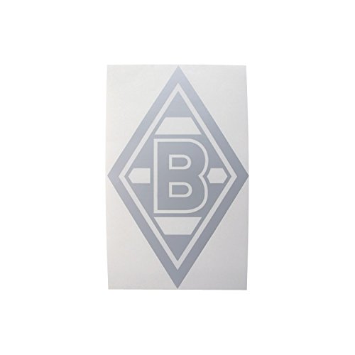 Borussia Mönchengladbach Aufkleber Sticker RAUTE | Silber | Offizieller Fanartikel