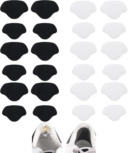 SHSHbuy 12 Paar Sneaker Reparatur Patch,Selbstklebender Sneaker Fersen Patch,Schuhe Ferse Reparatur Verhinderungs Patch Für Schuhe Die Meisten Schuhtypen Geeignet