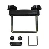 Dachbox U -Bolt -Klemmen - Metallmontageanpassung mit Schlossmuttern für Gepäckregal | Abnehmbare Stangenclips mit U-Bracket, Dachregal-Installations-Kit für die sichere Vermittlung der meisten Fahrze