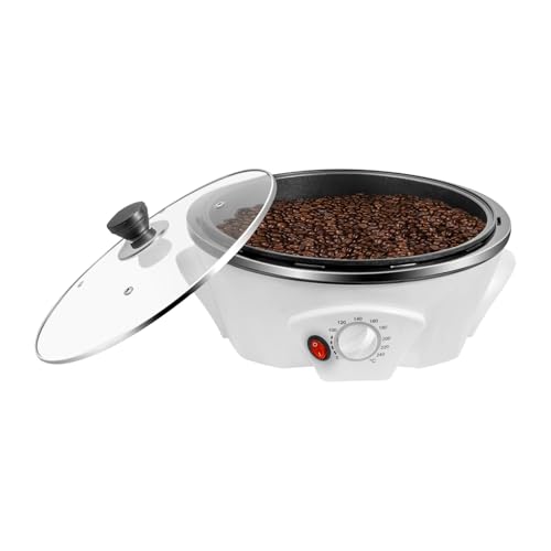 MINRS Elektrischer Kaffeeröster 1200W 0-240 °C Einstellbare Kaffeeröstmaschine für Haushalt Electric Coffee Roaster Machine Kleiner Haushaltskaffeeröster für Zuhause, Elektrischer Coffee Roaster Machi