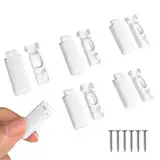 6pcs weiß Plissee Ersatzteile klemmträger, Spannschuhe für verspannte Plissees, für Klebeträger und Stick & Fix Front Klebeplatten