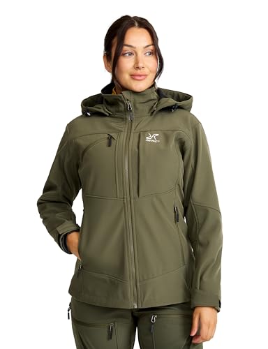 RevolutionRace Hiball Softshell Jacket für Damen, Outdoor Jacke für Wandern, Grape Leaf, S