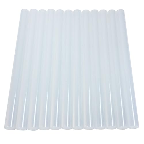 Raintwo 12 Stück Heißklebesticks 11mm x 150mm Transparente Heißklebestifte für Heißklebepistole
