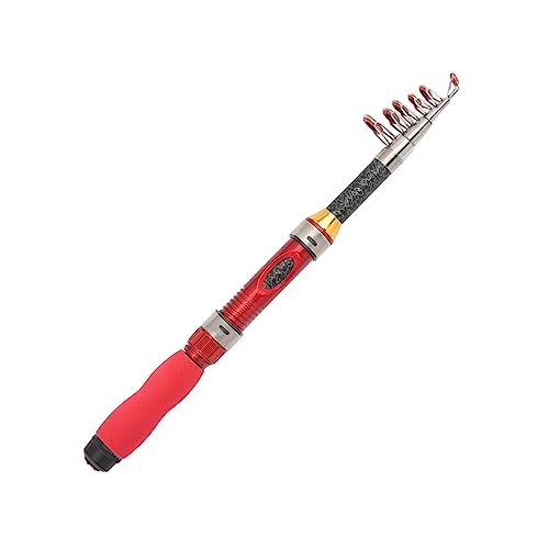 VANZACK Tragbare Angelrute Telescopic Rod teleskopstöcke für einen Angler Mini-Angelrute Angelwerkzeug winzig Falten Pole Anlasser Miniatur Angelrute im Freien Reiserute Angeln
