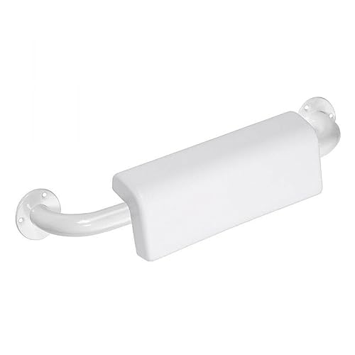 Brillantbad BELP Griff mit Rückenlehne Eisen Weiß Kunststoff 575x124x155 mm, 120 kg Traglast für Bad & WC >> zum Bohren