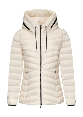 s.Oliver Damen 2150624 Steppjacke mit Kapuze, 0330 Weiß, 40