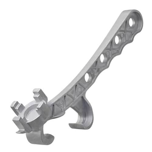 Ieron Multifunktions-Eimeröffner aus Aluminiumlegierung, Eimeröffner-Werkzeug, Fassschlüssel aus Aluminium, funkenfreier Dosenöffner zum Öffnen von 10-55-Gallonen-Fässern und 5-Gallonen-Eimern