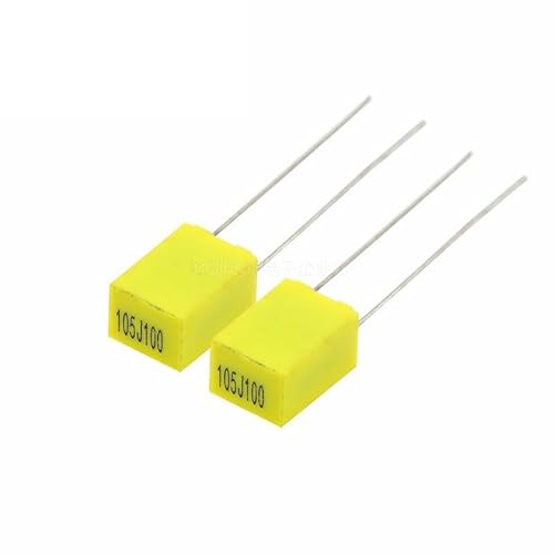 20Pcs Correction capacitor 100V 1000NF 100V105J 105 105J 1UF Pitch 5mm Polypropylene Plast.1uf 330nf Correction capacitor Capacitors