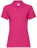 Fruit of the Loom Premium Polo Lady-Fit Damen Polo-Shirt, Größe:M, Farbe:Fuchsia