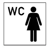 Aufkleber Piktogramm"WC Frauen" 150x150mm