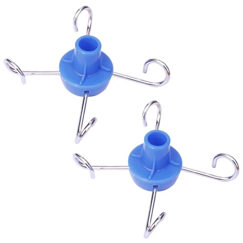 Blogiiup 2pcs IV-Beutelhalter, tragende, verdickte ABS IV-Polständer, robuste IV-Stangenhaken mit 4 Edelstahlhaken, rostresistente IV-Stangenzubehör für IV-Halter, Tropfhalter