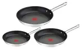 TEFAL DUETTO 3-teiliges Pfannen-Set 20/24/28 cm | A704S3 | Thermo-Spot Technologie | Sichere Antihaftversiegelung | gesundes Kochen | leichte Reinigung | Induktionsgeeignet | umweltfreundlich