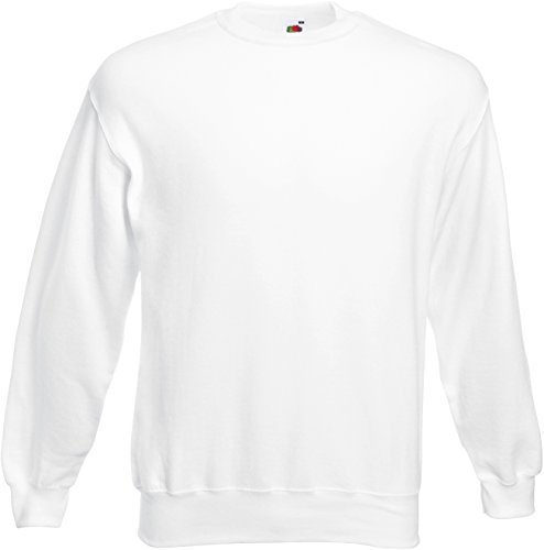 Fruit of the Loom Herren 62-202-0 Sweatshirt, weiß, m