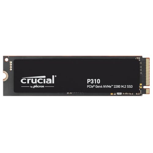 Crucial P310 SSD 1TB M.2 2280 PCIe Gen4 NVMe Interne SSD, bis 7.100 MB/s, Gaming für Laptop und Desktop PC, SSD Festplatte - CT1000P310SSD801