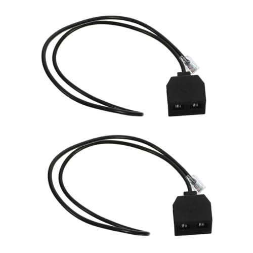 HOMSFOU 2st Telefonverlängerungskabel Telefone Kabeladapter Telefonleitungsadapter Rj9-telefonsplitter Rj9-adapter Telefonkonverter Telefon Kabel Adapter Telefonzubehör Pp