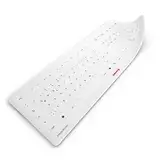 CHERRY STREAM PROTECT MEMBRANE, Hygienischer Silikon-Tastaturschutz, Deutsches Layout (QWERTZ), Desinfizierbare Membran für CHERRY STREAM Tastaturen, Weiß-Grau