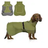 WUFANC Hundemantel Wasserdicht - Reflektierende Hundejacke mit Verstellbarem Verschluss für alle Jahreszeiten - Komfortabler Schutz für Ihren Hund bei Indoor Outdoor Aktivitäten