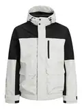 JACK&JONES Herren JCOHIKE Light Jacket Weste, Marshmallow/Detail:Black Blocking, L