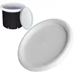 Eisbadabdeckung - Lobeles Eisbad Deckel | Isolierte Runde I-CE-Tauchdeckel | Wasserdichte kalte Wanne Abdeckung | Tragbares I-CE-Tadezubehör für 29,5 "Durchmesser Badewanne Badewanne kühl und sauber h